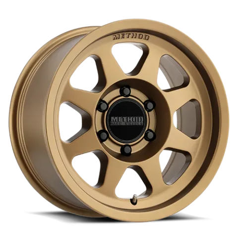 Aluminum Wheels 16x8 Bead Grip MR701 Bolt Pattern 6 On 139.7 Offset 0 Lip Size 1.42 Method Bronze BRZ Method