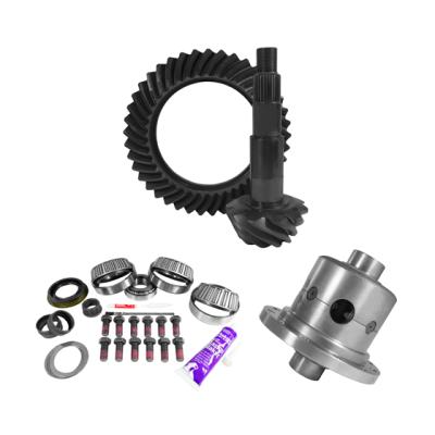 11.5 inch AAM 3.73 Rear Ring and Pinion Install Kit Positraction 4.125 inch OD Pinion Bearing Yukon Gear & Axle