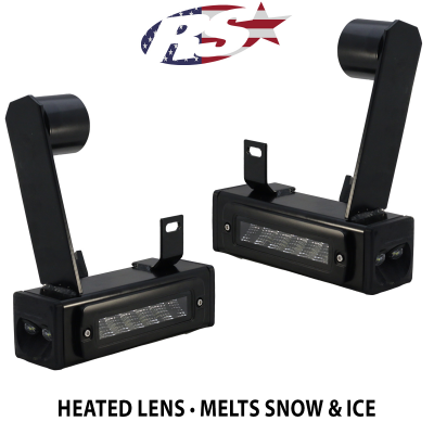 20-Present Chevy GMC 2500 3500 Blacked Out Bolt On Hitch Bar Reverse Light Kit