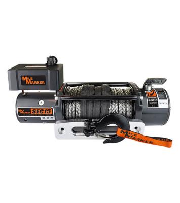 15000 LB Winch w/ 15 Foot Synthetic Rope 6.8 HP Series Wound Motor SEC15 ES Premium Mile Marker