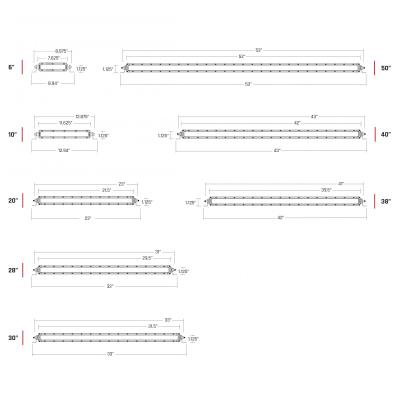 50 Inch Spot Midnight SR-Series Pro RIGID Industries