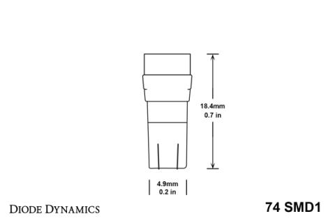 74 SMD1 LED Green Single Diode Dynamics