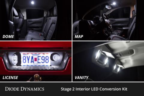 Interior LED Kit for 1998-2006 Chevrolet Silverado, Cool White Stage 2 Diode Dynamics