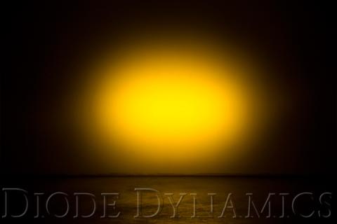 6 Inch LED Light Bar Single Row Straight SS6 Amber Driving Light Bar Pair Diode Dynamics