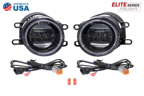 Elite Series Fog Lamps for 2007-2008 Toyota Solara Pair Cool White 6000K Diode Dynamics