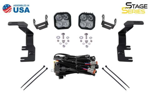SS3 LED Ditch Light Kit for 2015-2021 GMC Canyon, Sport White Combo Diode Dynamics