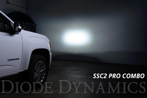 SS3 LED Ditch Light Kit for 2015-2021 GMC Canyon, Sport White Combo Diode Dynamics