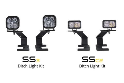SS3 LED Ditch Light Kit for 2015-2021 Colorado/Canyon, Sport Yellow Combo Diode Dynamics
