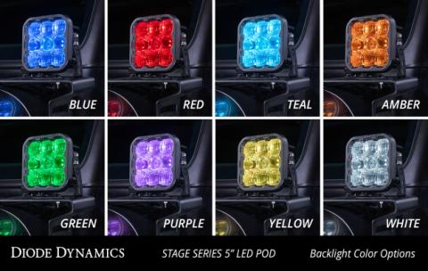 SS5 LED Pod Pro White Driving Pair Diode Dynamics