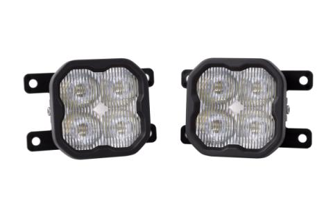 SS3 LED Fog Light Kit for 2010-2018 Ford Transit Connect White SAE Fog Sport w/ Backlight Diode Dynamics
