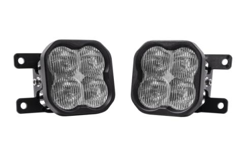 SS3 LED Fog Light Kit for 2021 Ford Bronco (w/ Standard Bumper) White SAE Fog Sport w/ Backlight Diode Dynamics