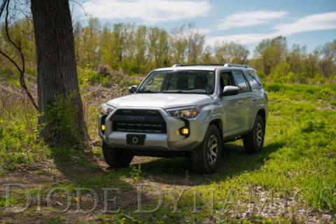 SS3 LED Fog Light Kit for 2010-2021 Toyota 4Runner Yellow SAE Fog Sport w/ Backlight Diode Dynamics