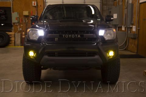 SS3 LED Fog Light Kit for 2012-2015 Toyota Tacoma Yellow SAE Fog Sport w/ Backlight Diode Dynamics