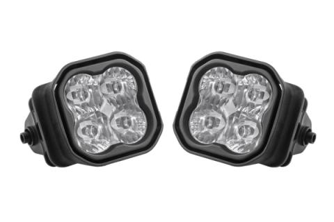SS3 LED Fog Light Kit for 2017-2021 Ford Super Duty Yellow SAE Fog Pro w/ Backlight Diode Dynamics