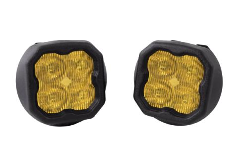 SS3 LED Fog Light Kit for 2015-2021 Chevrolet Colorado Yellow SAE Fog Sport w/ Backlight Diode Dynamics