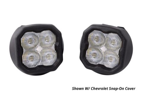 SS3 LED Fog Light Kit for 2015-2021 Chevrolet Colorado Yellow SAE Fog Sport w/ Backlight Diode Dynamics