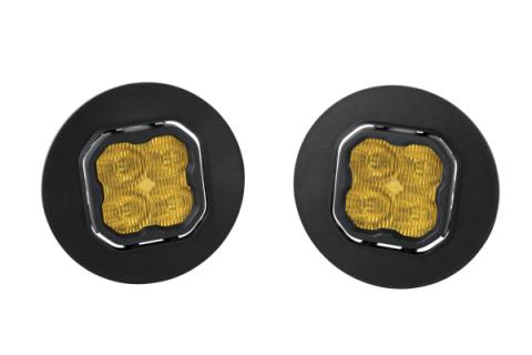 SS3 LED Fog Light Kit for 2007-2014 GMC Sierra 2500/3500 Yellow SAE Fog Max w/ Backlight Diode Dynamics