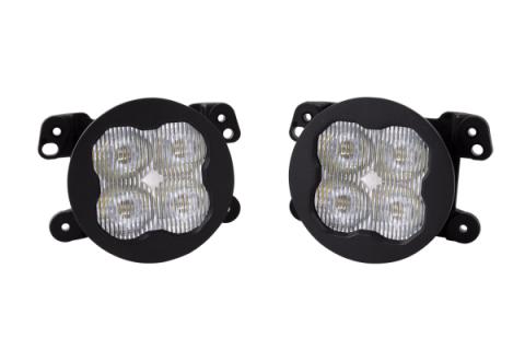 SS3 LED Fog Light Kit for 2005-2010 Chrysler 300 White SAE Fog Sport w/ Backlight Type M Bracket Kit Diode Dynamics