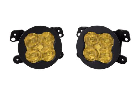 SS3 LED Fog Light Kit for 2009-2017 Dodge Journey Yellow SAE Fog Pro w/ Backlight Type M Bracket Kit Diode Dynamics