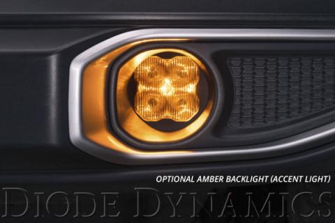 SS3 LED Fog Light Kit for 2005-2007 Dodge Magnum Yellow SAE Fog Max w/ Backlight Type M Bracket Kit Diode Dynamics
