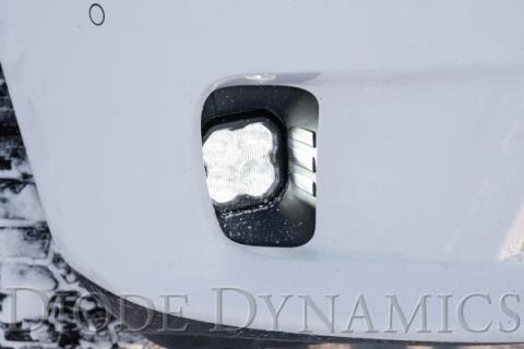 SS3 LED Fog Light Kit for 2013-2018 Ram 1500 White SAE Fog Sport w/ Backlight Diode Dynamics