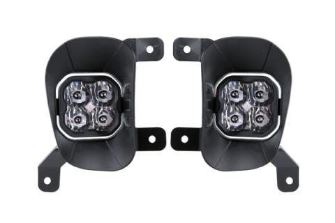 SS3 LED Fog Light Kit for 2019-2021 Ram 1500 Classic Yellow SAE Fog Pro w/ Backlight Diode Dynamics