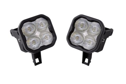 SS3 LED Fog Light Kit for 2004-2007 Ford Ranger White SAE Fog Sport w/ Backlight Diode Dynamics