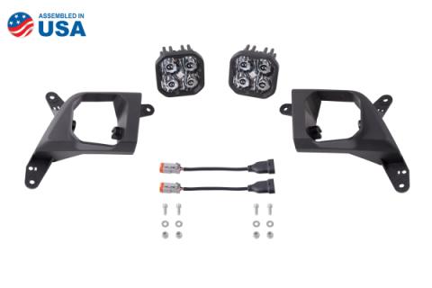 SS3 LED Fog Light Kit for 2020-2021 Chevrolet Silverado HD 2500/3500 Yellow SAE Fog Pro w/ Backlight Diode Dynamics