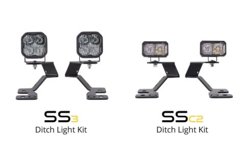 Stage Series 2in LED Ditch Light Kit for 2021 Ford Bronco Sport, Sport White Combo Diode Dynamics