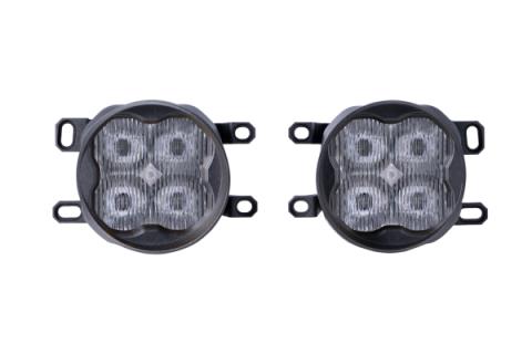 SS3 LED Fog Light Kit for 2010-2013 Toyota 4Runner, White SAE Fog Max with Backlight Diode Dynamics