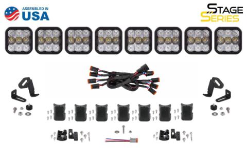 SS5 Sport Universal CrossLink 8-Pod Lightbar Yellow Driving Diode Dynamics