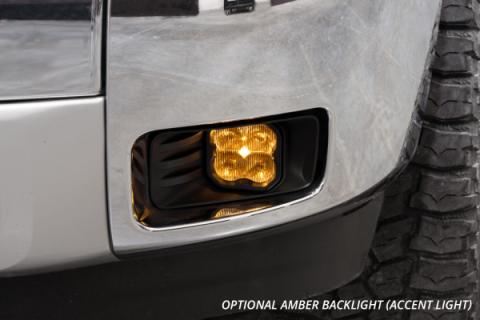 SS3 LED Fog Light Kit for 2015-2020 Chevrolet Suburban, Yellow SAE Fog Pro with Backlight Diode Dynamics