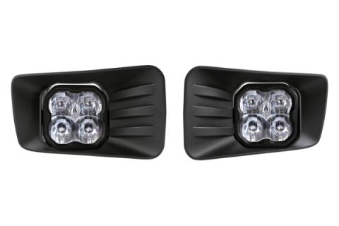 SS3 LED Fog Light Kit for 2007-2014 Chevrolet Suburban Z71, Yellow SAE Fog Max with Backlight Diode Dynamics
