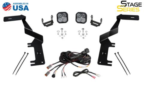 Stage Series Ditch Light Kit for 2017-2022 Ford Super Duty, SS3 Sport White Combo Diode Dynamics