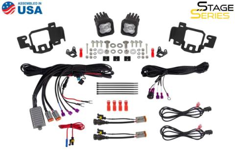 SSC1 LED Fog Light Kit SAE Fog for 2023-2024 Chevrolet Colorado, White Diode Dynamics