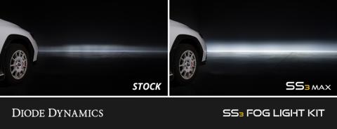 SS3 SAE/DOT Type TS Fog Light Kit Cool White (6000K) Pro (36 watts) White SAE Fog Diode Dynamics
