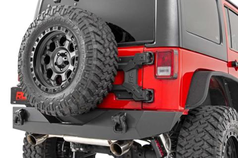 HD Hinged Spare Tire Carrier Kit 07-18 Jeep JK Rough Country