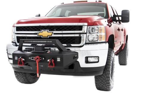EXO Winch Mount System 11-19 Chevrolet Silverado 2500/3500 Rough Country