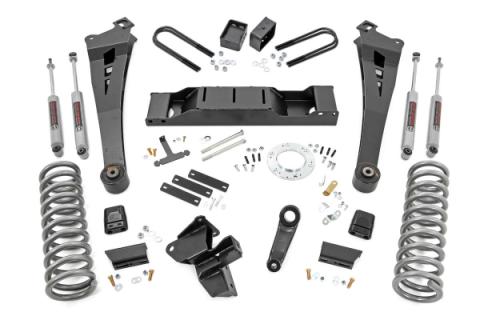 5 Inch Dodge Radius Arm Suspension Lift Kit 19-Up RAM 3500 4WD Diesel, Dual Rear Wheels Rough Country