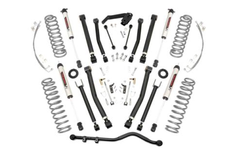 4 Inch Jeep X-Series Suspension Lift Kit w/V2 Shocks 07-18 Wrangler JK Rough Country