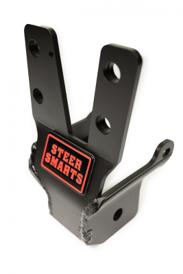 18-20 Jeep Wrangler/Gladiator JL/JT Yeti XD Sealed Bearing Sector Shaft Brace with Frame Side Track Bar Reinforcement Bracket - Aluminum Steering Box Only Steer Smarts