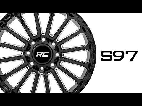 97 Series Wheel One-Piece Gloss Black 20x10 5x5 -19mm Rough Country