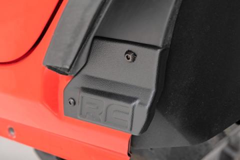 High Clearance LED Flat Fender Flare Kit UV Treated Jeep Wrangler JL (18-23) Rough Country