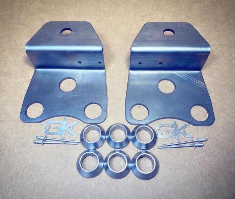 Dana 60 Kingpin Steerable Knuckle Pod Light Mounts for High Steer-High Steer Arms W/Studs GateKeeper Off-Road
