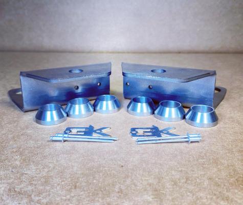 Dana 60 Kingpin Steerable Knuckle Pod Light Mounts for High Steer-High Steer Arms W/Studs GateKeeper Off-Road