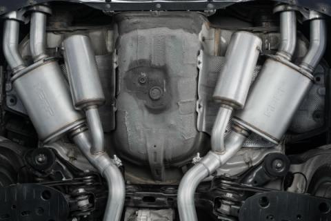 Kia 2.5 Inch Cat Back Exhaust System Dual Rear Exit For 18-21 Kia Stinger 3.3L RWD/AWD Armor Lite MBRP