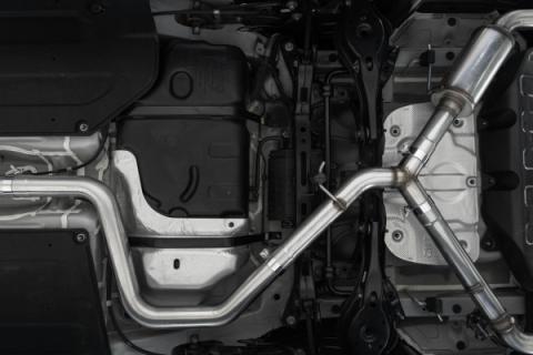 2022-2025 Hyundai Elantra N 2.0L Turbo Armor Pro T304 Stainless Steel 3 Inch Cat-Back Dual Split Rear with Carbon Fiber Tips Active MBRP
