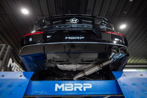 2021-Up Hyundai Elantra N-Line 1.6L Turbo Armor Lite 3 Inch Axle-Back Single Rear Exit with Dual Outlet Tip MBRP