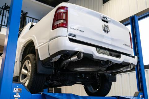 Cat Back Exhaust System Dual Split Rear Black Coated For 19-24 RAM Hemi 1500 5.7L Crew/Quad Cab MBRP