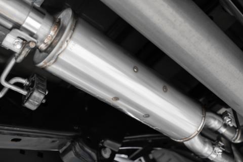 21-Up Ford F-150 T409 Stainless Steel 3 Inch Cat-Back 2.5 Inch Dual Split Rear Exhaust System MBRP
